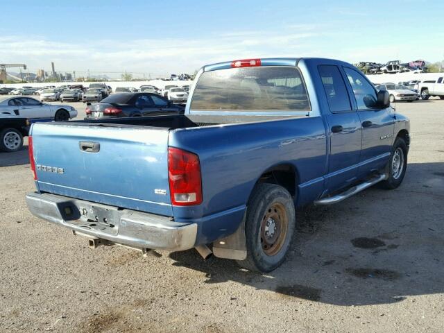 1D7HA18Z93J508528 - 2003 DODGE RAM 1500 S BLUE photo 4