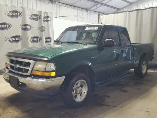 1FTYR14V7XPA86543 - 1999 FORD RANGER SUP GREEN photo 2