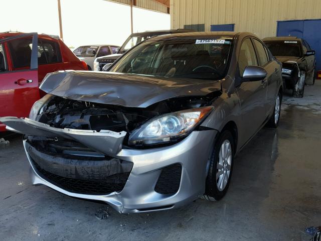 JM1BL1V77C1667660 - 2012 MAZDA 3 I GRAY photo 2