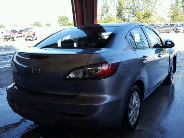 JM1BL1V77C1667660 - 2012 MAZDA 3 I GRAY photo 4