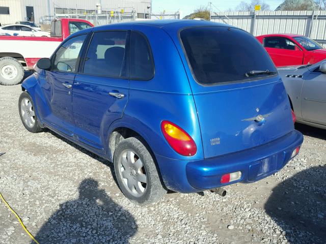 3C8FY68B25T552491 - 2005 CHRYSLER PT CRUISER BLUE photo 3