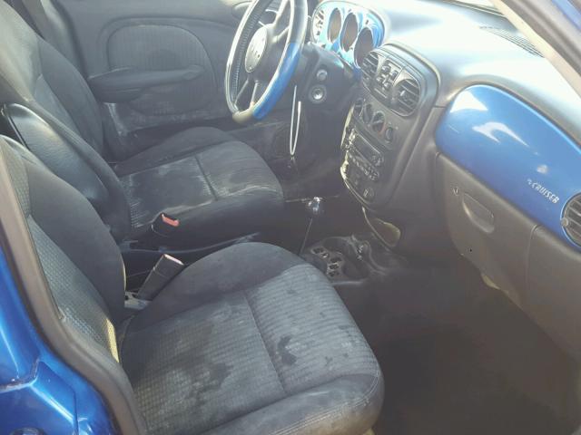 3C8FY68B25T552491 - 2005 CHRYSLER PT CRUISER BLUE photo 5