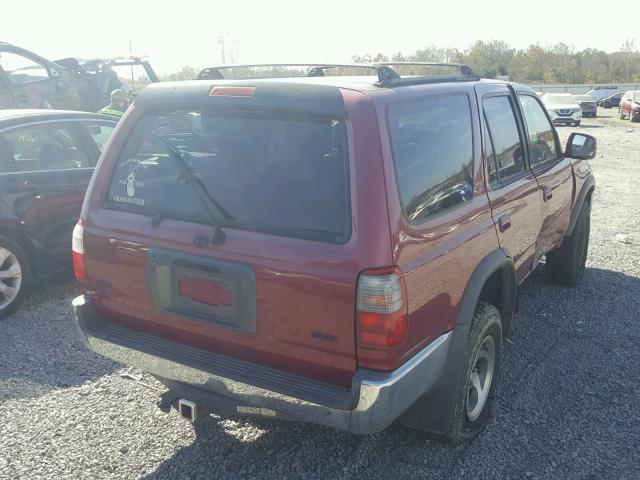 JT3GN86R0W0090297 - 1998 TOYOTA 4RUNNER SR MAROON photo 4