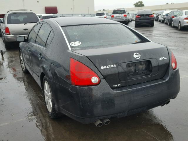 1N4BA41E24C830304 - 2004 NISSAN MAXIMA SE BLACK photo 3