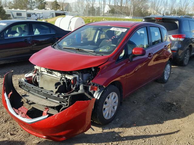 3N1CE2CP0EL436038 - 2014 NISSAN VERSA NOTE RED photo 2