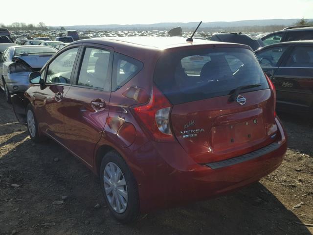 3N1CE2CP0EL436038 - 2014 NISSAN VERSA NOTE RED photo 3