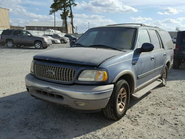 1FMRU17L2YLC41047 - 2000 FORD EXPEDITION BLUE photo 2