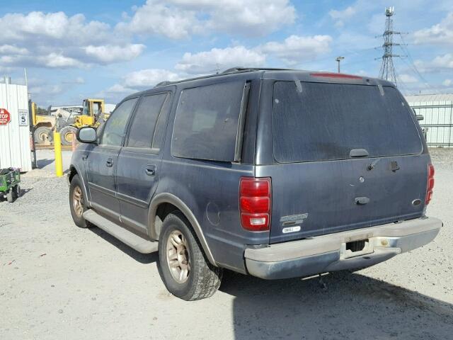 1FMRU17L2YLC41047 - 2000 FORD EXPEDITION BLUE photo 3