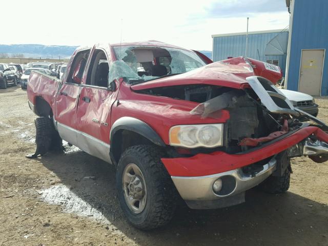 3D7KU28C14G203655 - 2004 DODGE RAM 2500 S RED photo 1