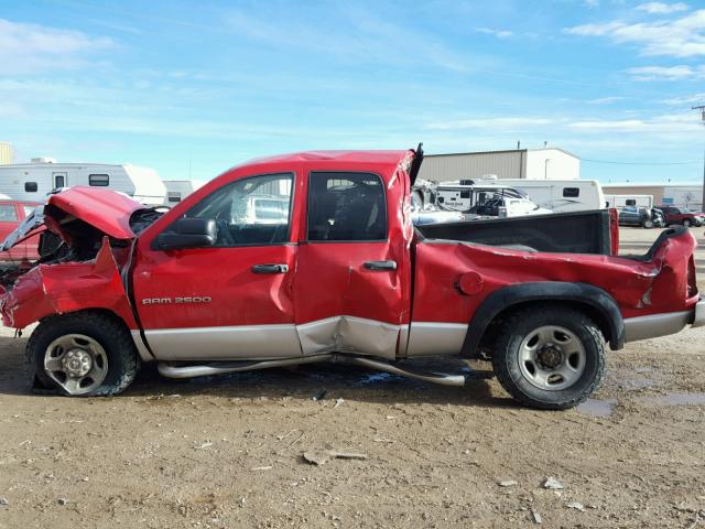 3D7KU28C14G203655 - 2004 DODGE RAM 2500 S RED photo 10