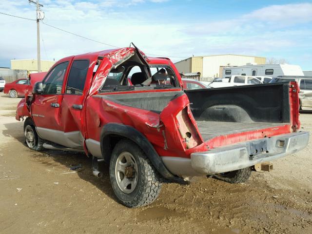 3D7KU28C14G203655 - 2004 DODGE RAM 2500 S RED photo 3