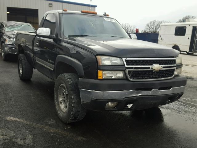 1GCHC24U57E167003 - 2007 CHEVROLET SILVERADO BLACK photo 1