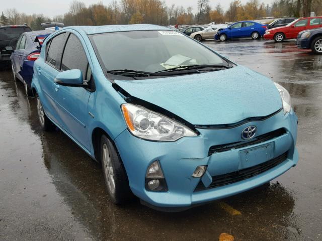 JTDKDTB36C1026350 - 2012 TOYOTA PRIUS C BLUE photo 1