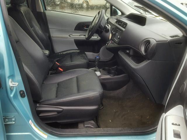 JTDKDTB36C1026350 - 2012 TOYOTA PRIUS C BLUE photo 5