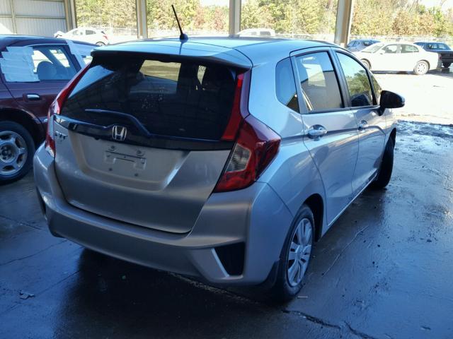 JHMGK5H54GX029829 - 2016 HONDA FIT LX SILVER photo 4