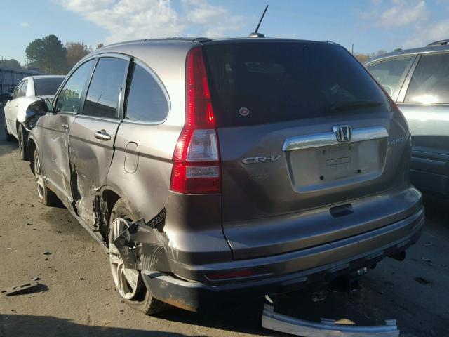 5J6RE4H79AL004799 - 2010 HONDA CR-V EXL GRAY photo 3