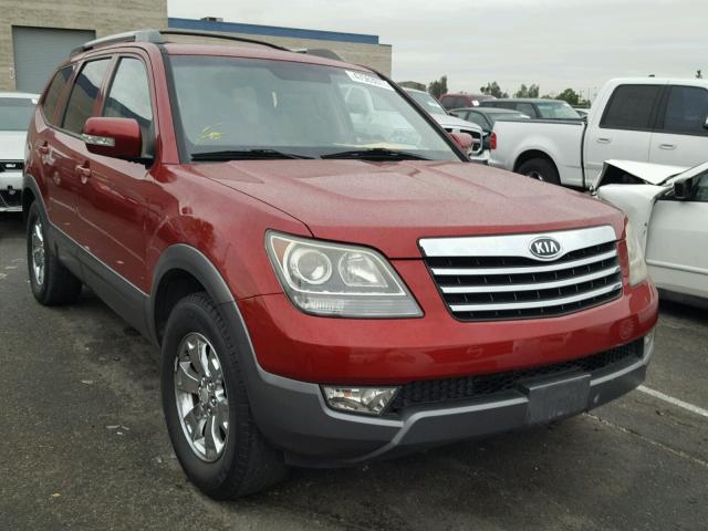 KNDJJ741X95034637 - 2009 KIA BORREGO LX RED photo 1