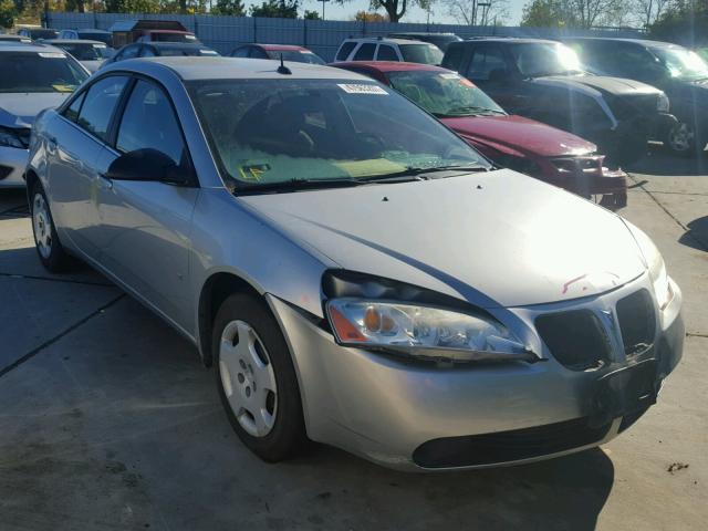 1G2ZF57B884148318 - 2008 PONTIAC G6 VALUE L SILVER photo 1