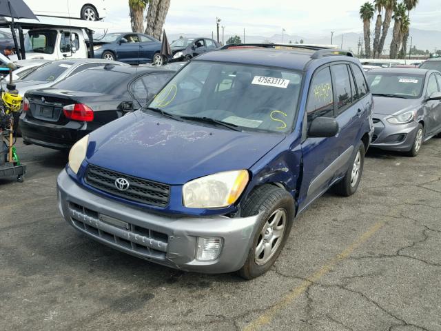 JTEGH20V930118370 - 2003 TOYOTA RAV4 BLUE photo 2