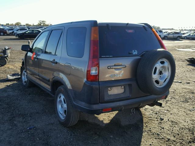 JHLRD78403C035185 - 2003 HONDA CR-V LX BROWN photo 3