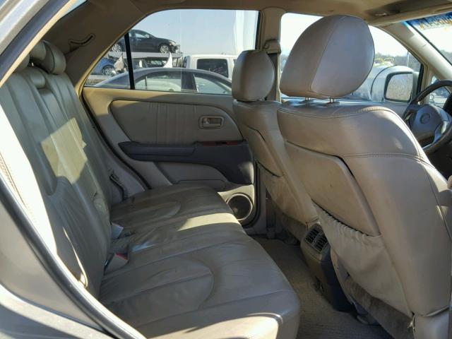 JT6HF10U3Y0107024 - 2000 LEXUS RX 300 BEIGE photo 6