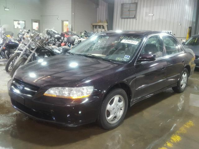 1HGCG5658WA134560 - 1998 HONDA ACCORD EX PURPLE photo 2