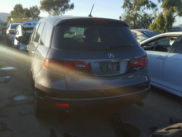 5J8TB18537A005115 - 2007 ACURA RDX TECHNO CHARCOAL photo 3