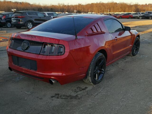 1ZVBP8CF6D5231123 - 2013 FORD MUSTANG GT RED photo 4