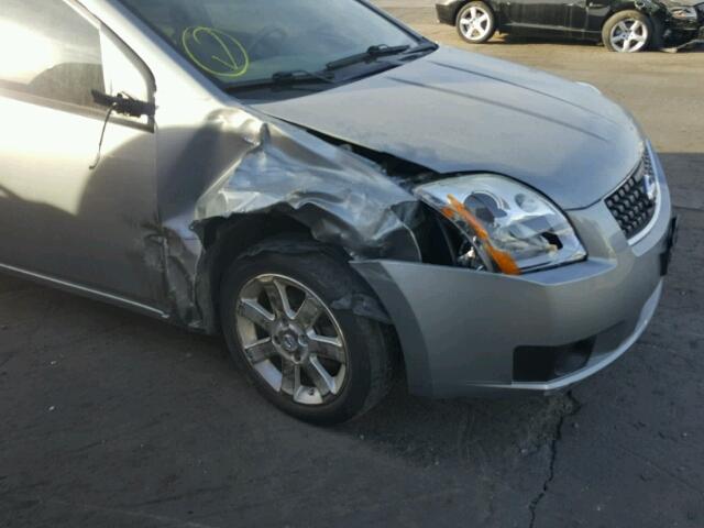 3N1AB61E67L603949 - 2007 NISSAN SENTRA 2.0 SILVER photo 9