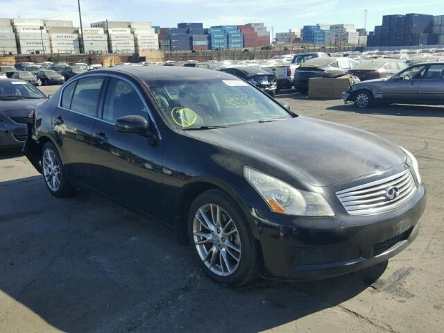 JNKBV61E38M217813 - 2008 INFINITI G35 BLACK photo 1