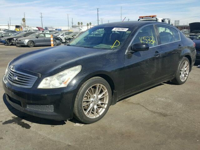 JNKBV61E38M217813 - 2008 INFINITI G35 BLACK photo 2