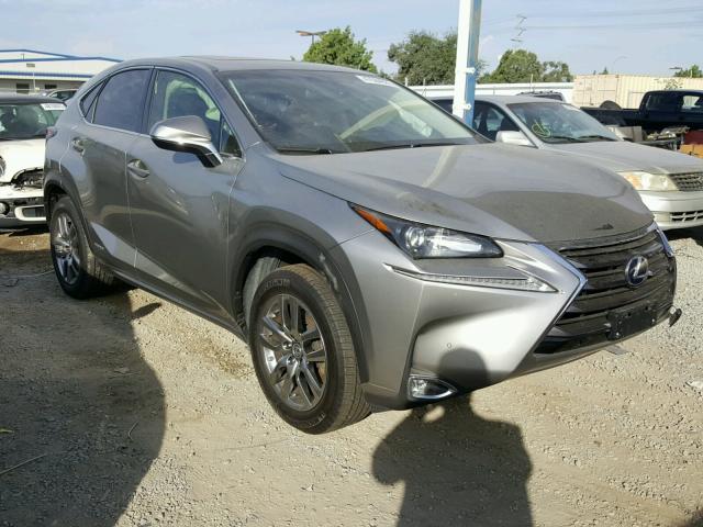 JTJYWRBZ0F2003914 - 2015 LEXUS NX 300H GRAY photo 1