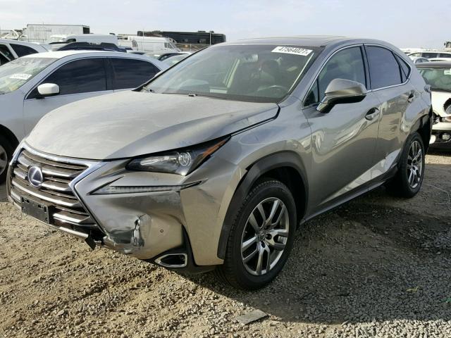 JTJYWRBZ0F2003914 - 2015 LEXUS NX 300H GRAY photo 2