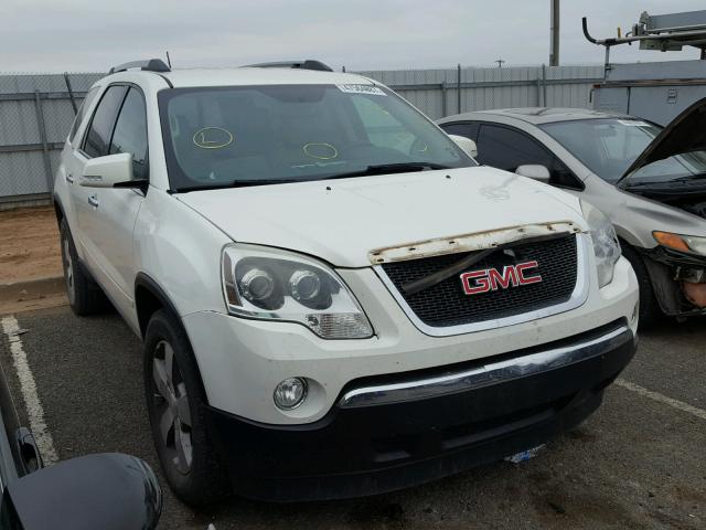 1GKKRRED6CJ346023 - 2012 GMC ACADIA SLT WHITE photo 1