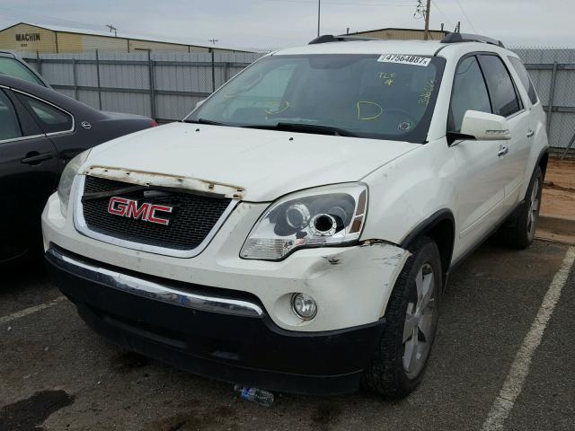 1GKKRRED6CJ346023 - 2012 GMC ACADIA SLT WHITE photo 2