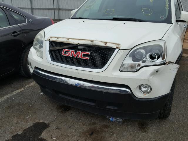 1GKKRRED6CJ346023 - 2012 GMC ACADIA SLT WHITE photo 9