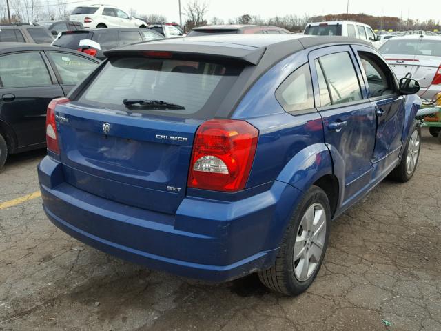 1B3HB48C99D182310 - 2009 DODGE CALIBER SX BLUE photo 4