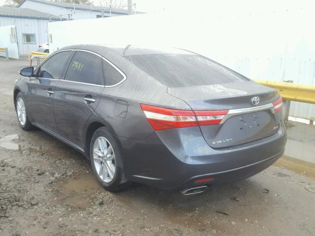 4T1BK1EB6DU066937 - 2013 TOYOTA AVALON GRAY photo 3