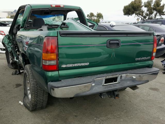 1GCEK14T0YZ135254 - 2000 CHEVROLET SILVERADO GREEN photo 3