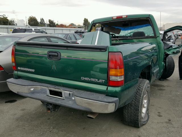 1GCEK14T0YZ135254 - 2000 CHEVROLET SILVERADO GREEN photo 4