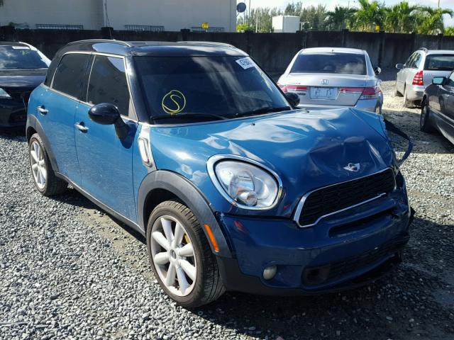 WMWZC3C52CWL83509 - 2012 MINI COOPER S C BLUE photo 1