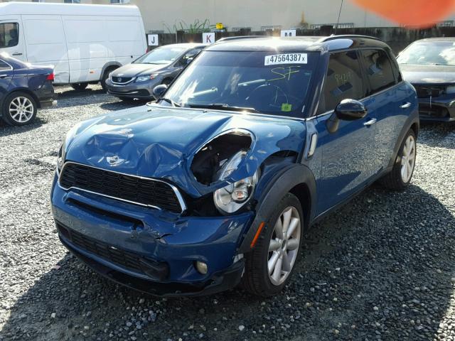 WMWZC3C52CWL83509 - 2012 MINI COOPER S C BLUE photo 2