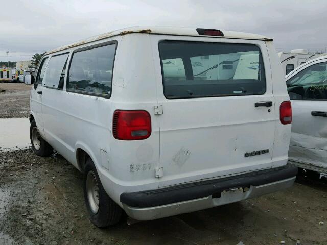 2B5WB35ZXVK564007 - 1997 DODGE RAM WAGON WHITE photo 3