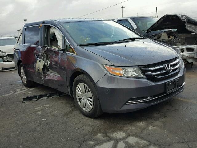 5FNRL5H28GB024186 - 2016 HONDA ODYSSEY LX CHARCOAL photo 1