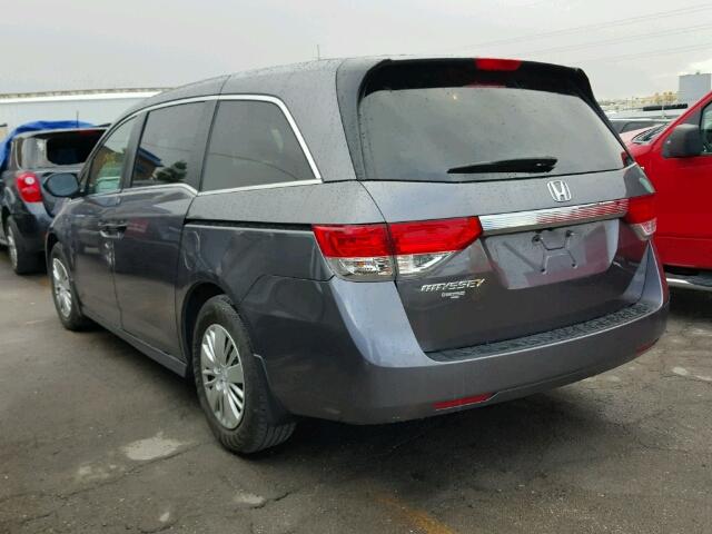 5FNRL5H28GB024186 - 2016 HONDA ODYSSEY LX CHARCOAL photo 3