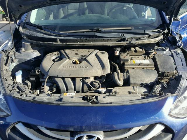 KMHD35LE7DU042981 - 2013 HYUNDAI ELANTRA GT BLUE photo 7