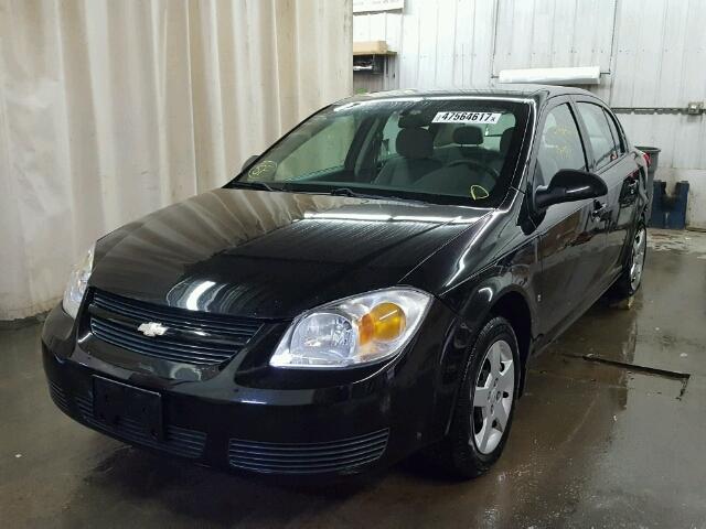 1G1AL58F177362091 - 2007 CHEVROLET COBALT LT BLACK photo 2