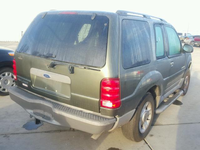 1FMYU70E12UB92421 - 2002 FORD EXPLORER S GREEN photo 4