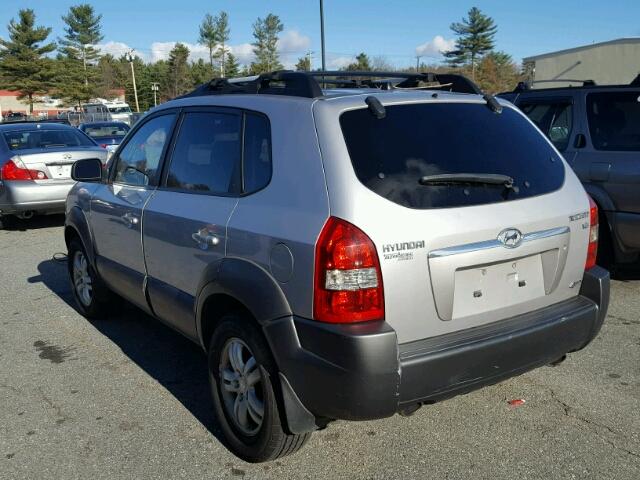 KM8JN72DX6U299167 - 2006 HYUNDAI TUCSON GLS SILVER photo 3