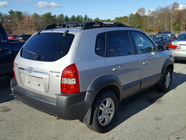 KM8JN72DX6U299167 - 2006 HYUNDAI TUCSON GLS SILVER photo 4